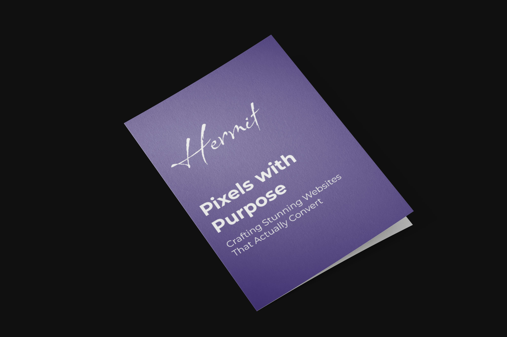 About Us - Hermit SRL Bifold Brochure - HERMIT - Bespoke Web Experiences