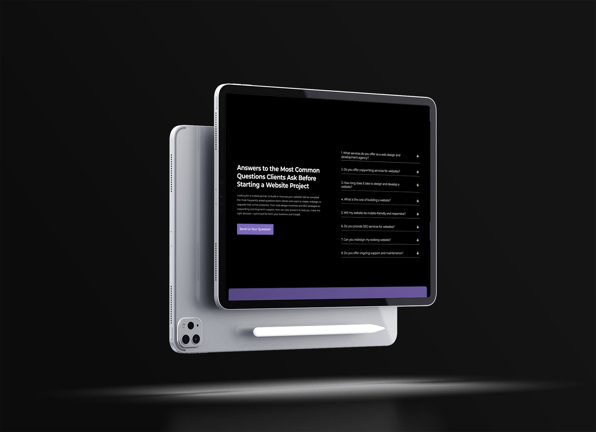 Portfolio - Hermit SRL Ipad Pro Mockup - HERMIT - Bespoke Web Experiences