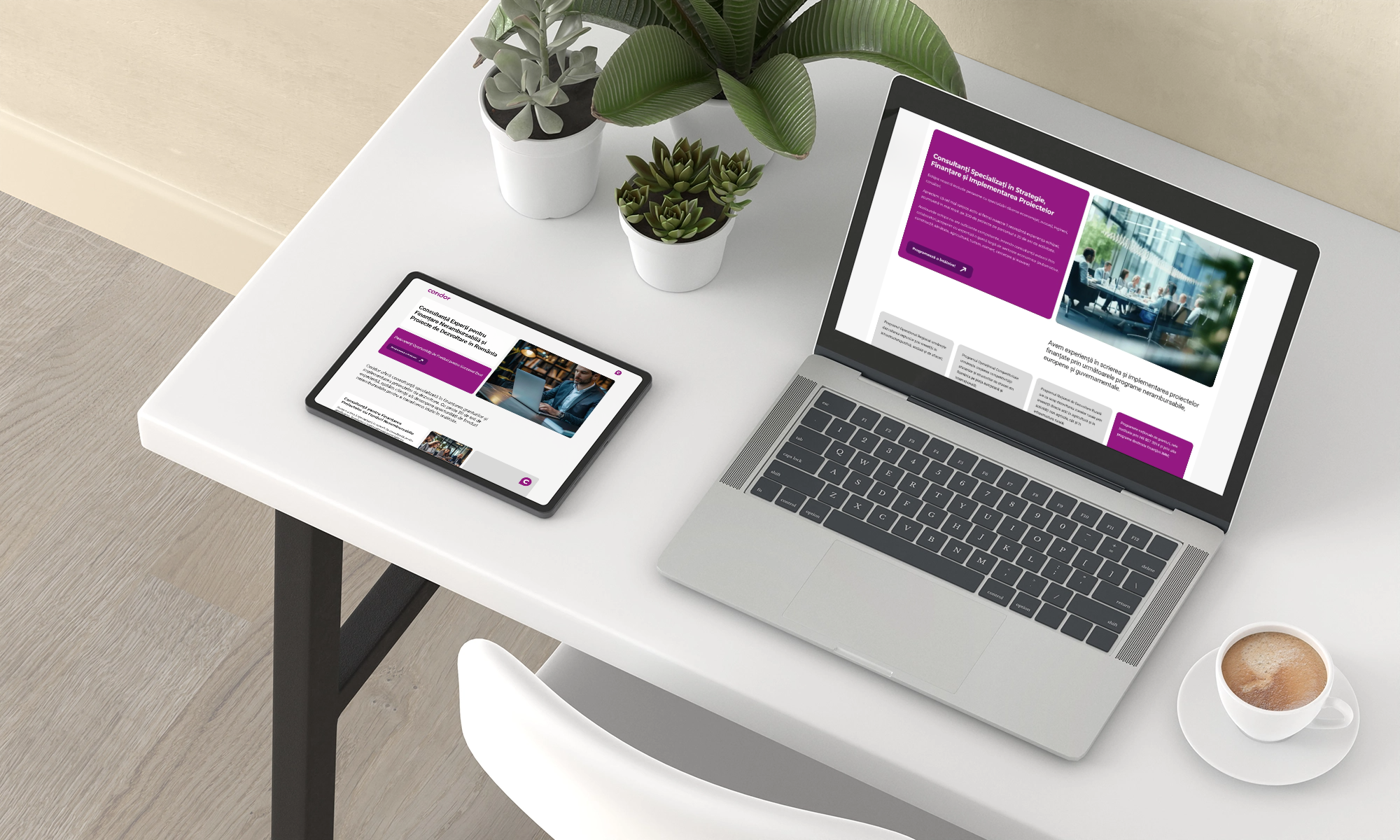 coridor.ro - CORIDOR Desk with tech devices mock up 2 - HERMIT - Bespoke Web Experiences