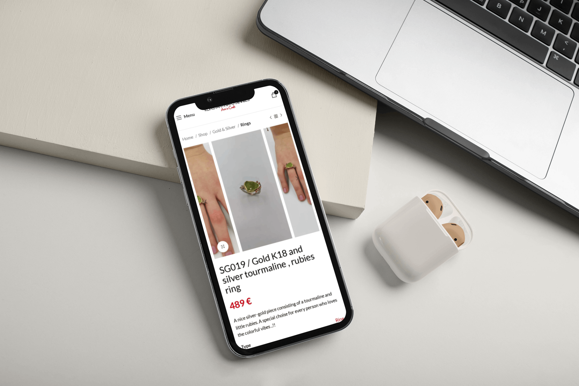 konstantinato.com - Konstantinato Elegant scene with device mockup - HERMIT - Bespoke Web Experiences