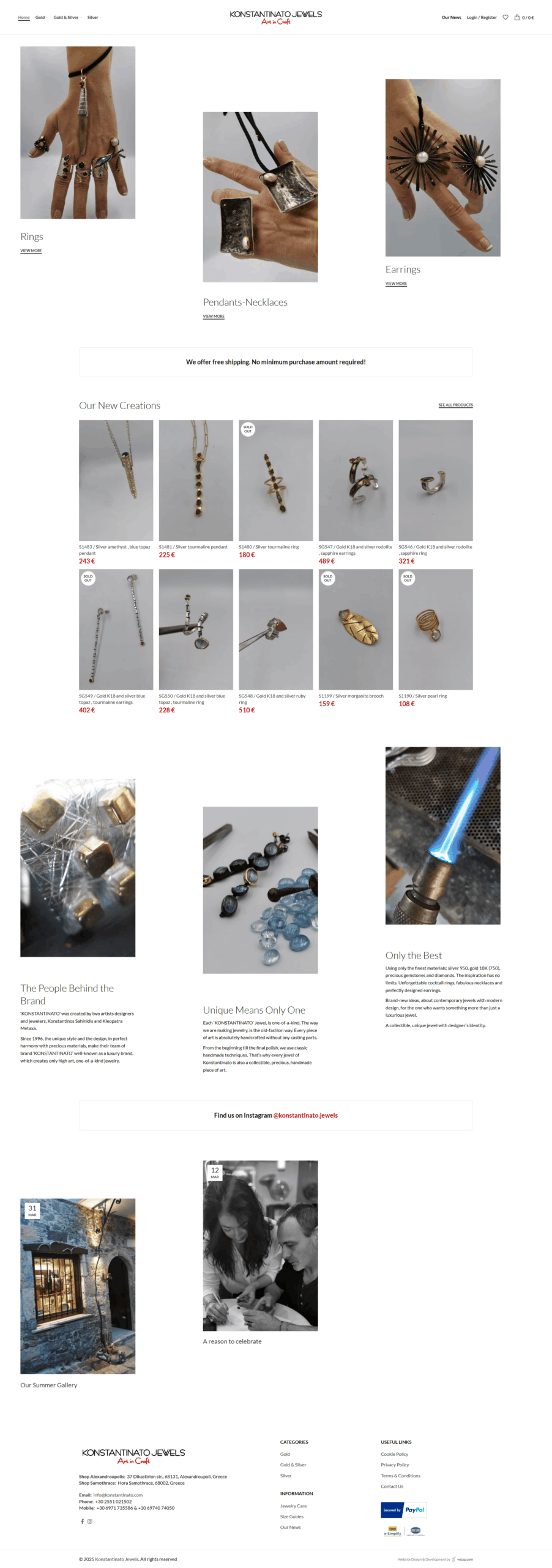 konstantinato.com - Unique handcrafted jewels by Konstantinato konstantinato com scaled - HERMIT - Bespoke Web Experiences